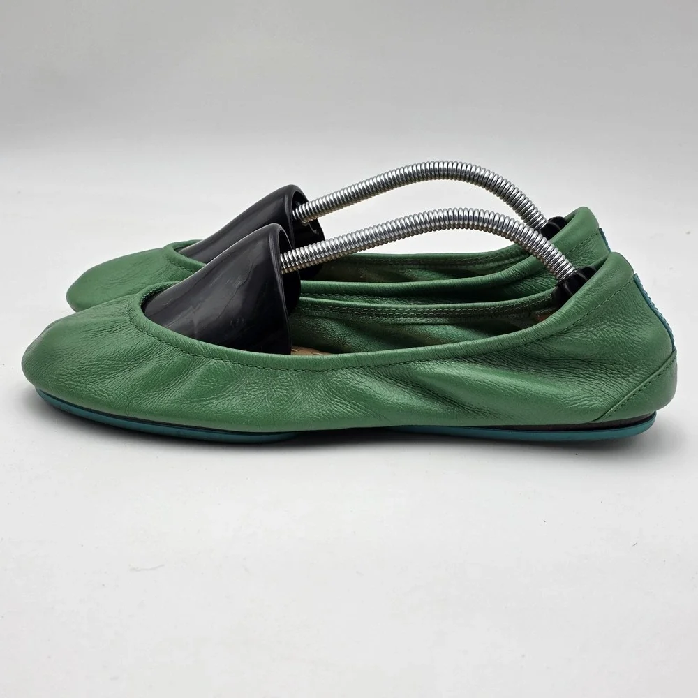 Tieks By Gavrieli Ballet Flats US 9 Clover Green Foldable Chic Comfortable